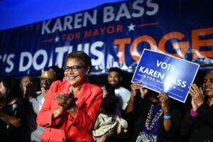 Los Angeles Mayor Karen Bass Advances to November Runoff as She Seeks Second Term